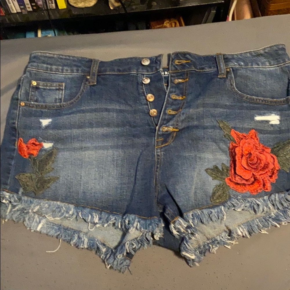 Frayed shorts